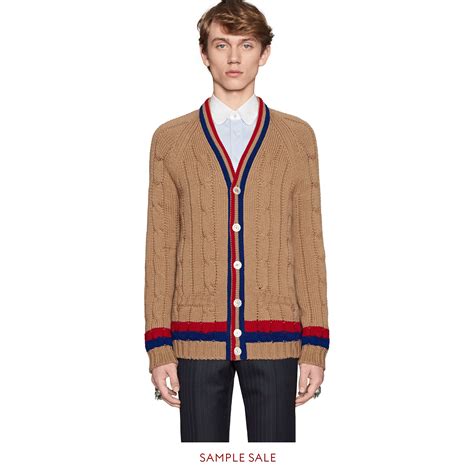 gucci cardigan mens|gucci men's sweaters.